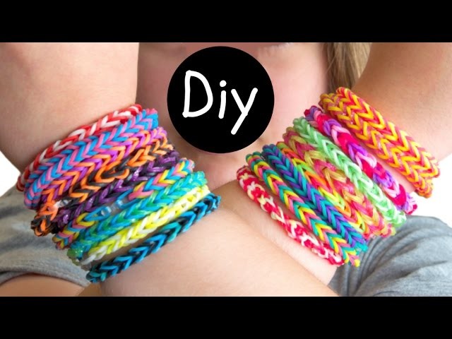 DIY #9: Como fazer pulseiras de elástico Fishtail e Hexafish