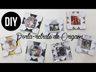 DIY PORTA-RETRATO DE ORIGAMI | Com papel de presente!