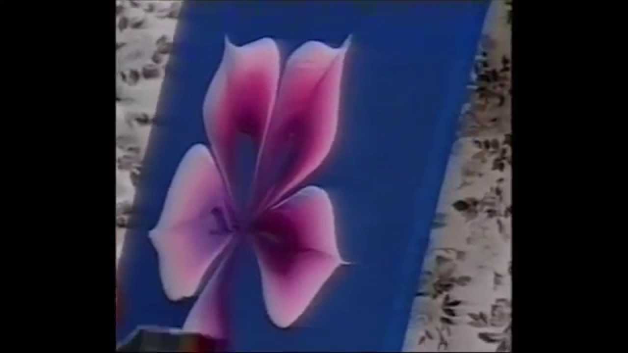 How To Paint 5 Petals Flower - Very simple