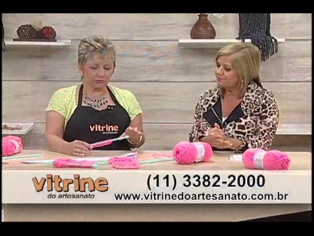 Pelerine Taís em tricô com Vitória Quintal - Vitrine do Artesanato na TV
