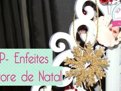 Enfeite arvore de natal scrapbook by Tamy