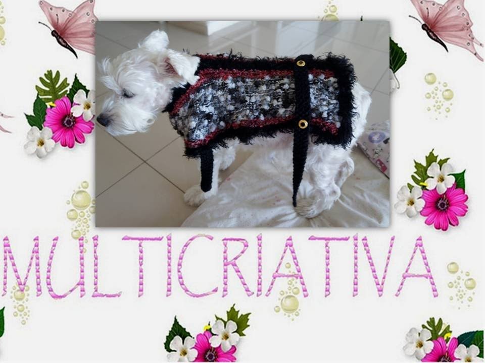 VICKY: ROUPA EM TRICÔ PARA CACHORRO. PARTE 2