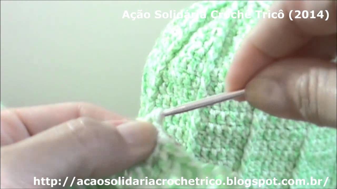 Crochê - Cachecol Ação Solidária Crochê Tricô (2014)
