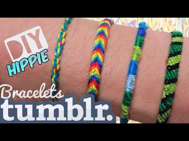 DIY #18: Friendship Bracelets, 4 modelos fáceis (pulseira da amizade.hippie)