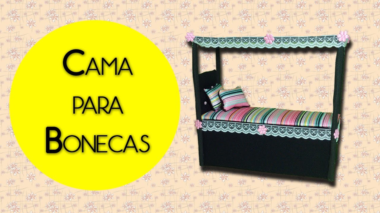 DIY - CAMA DRACULAURA. HOW TO MAKE A DOLL BED (MONSTER HIGH)