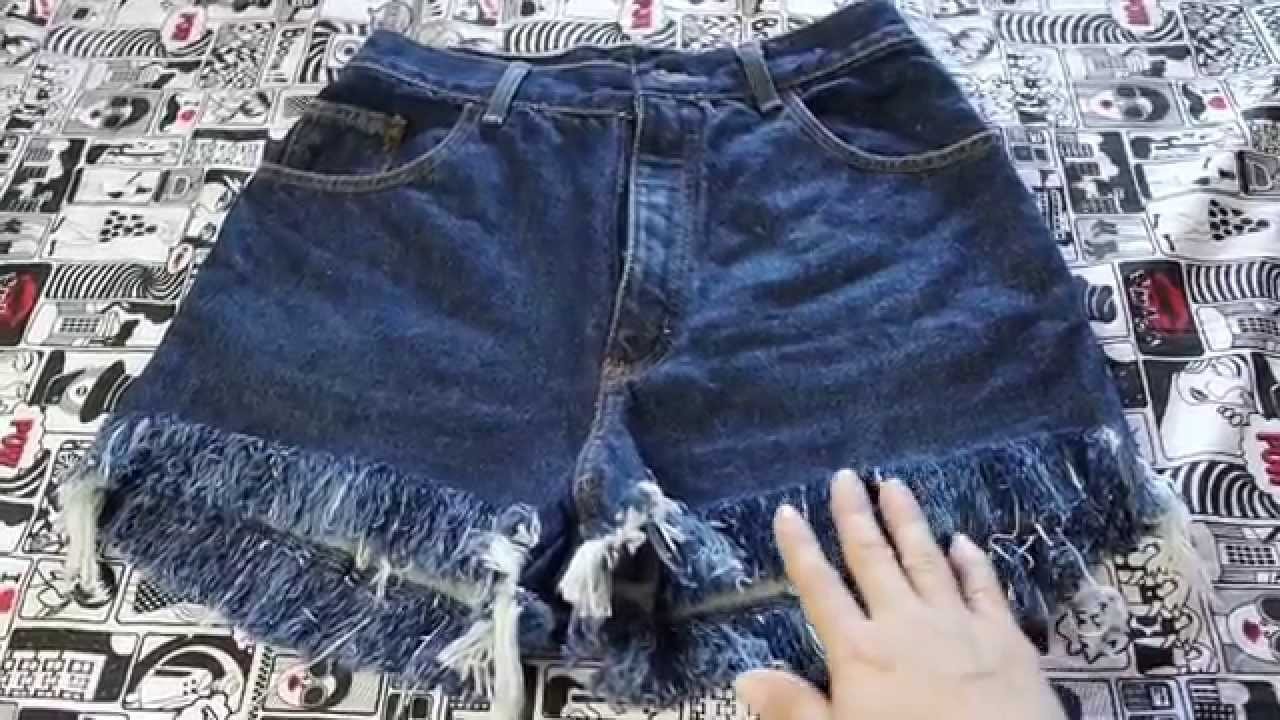 Diy: Melhor técnica para desfiar shorts jeans - customizei meu closet