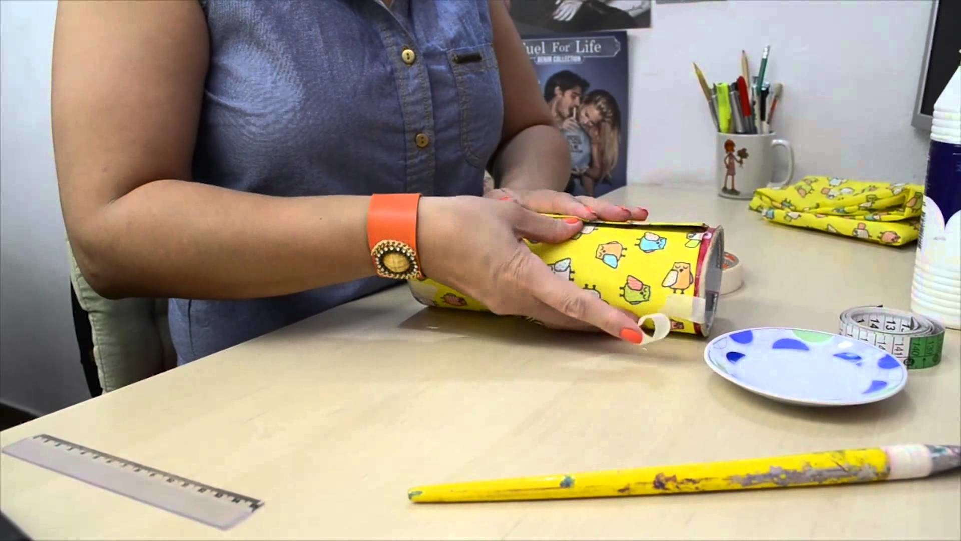 Espaço Gattena | Tutorial Porta Pincel de Maquiagem - DIY