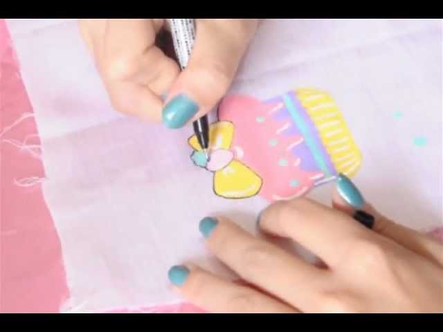 ♥ Kawaii Kei ♥ - [DIY] Pintura em tecido