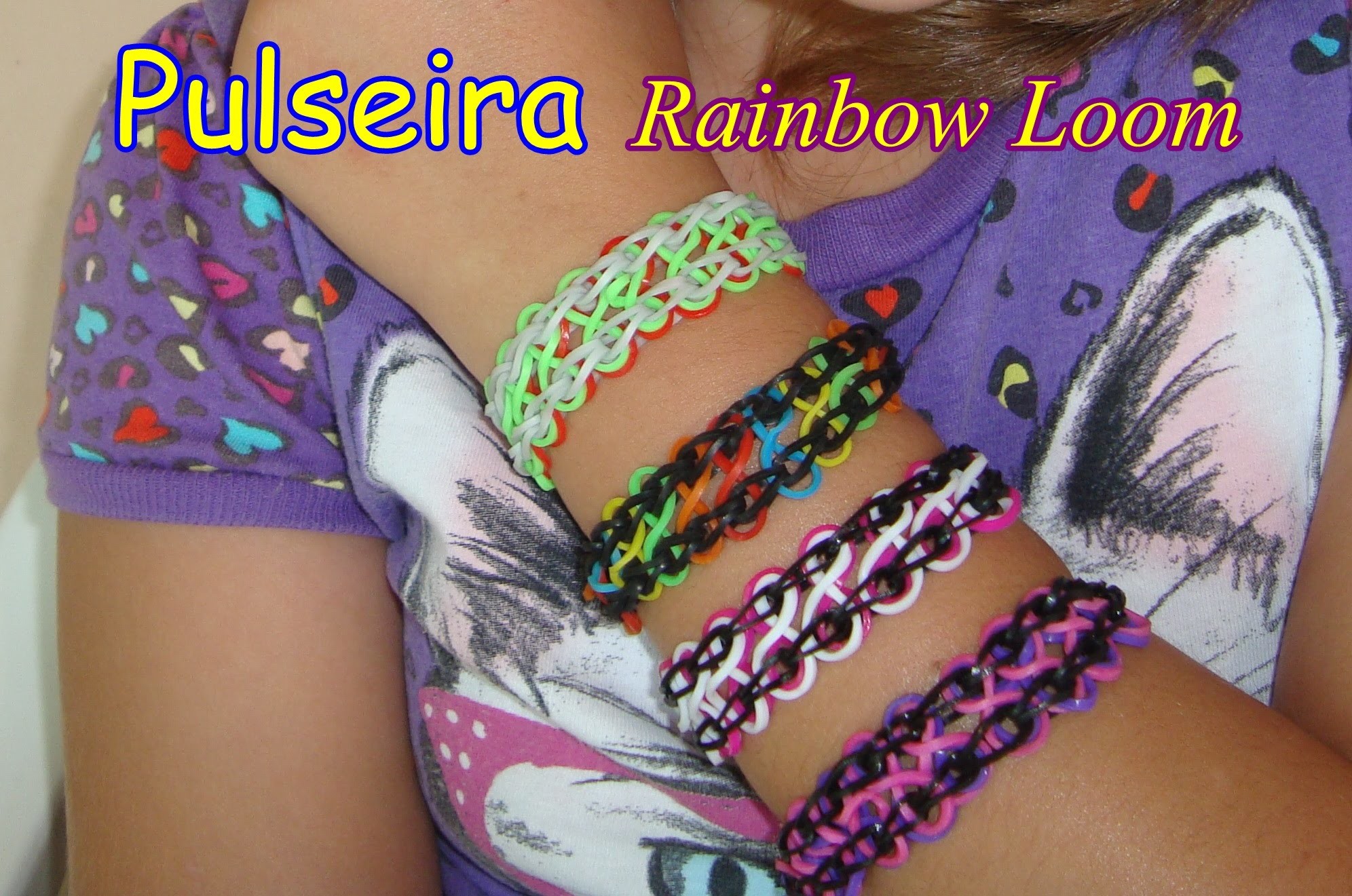 Tutorial: Pulseira Infinito Rainbow Loom- com Glória Milena
