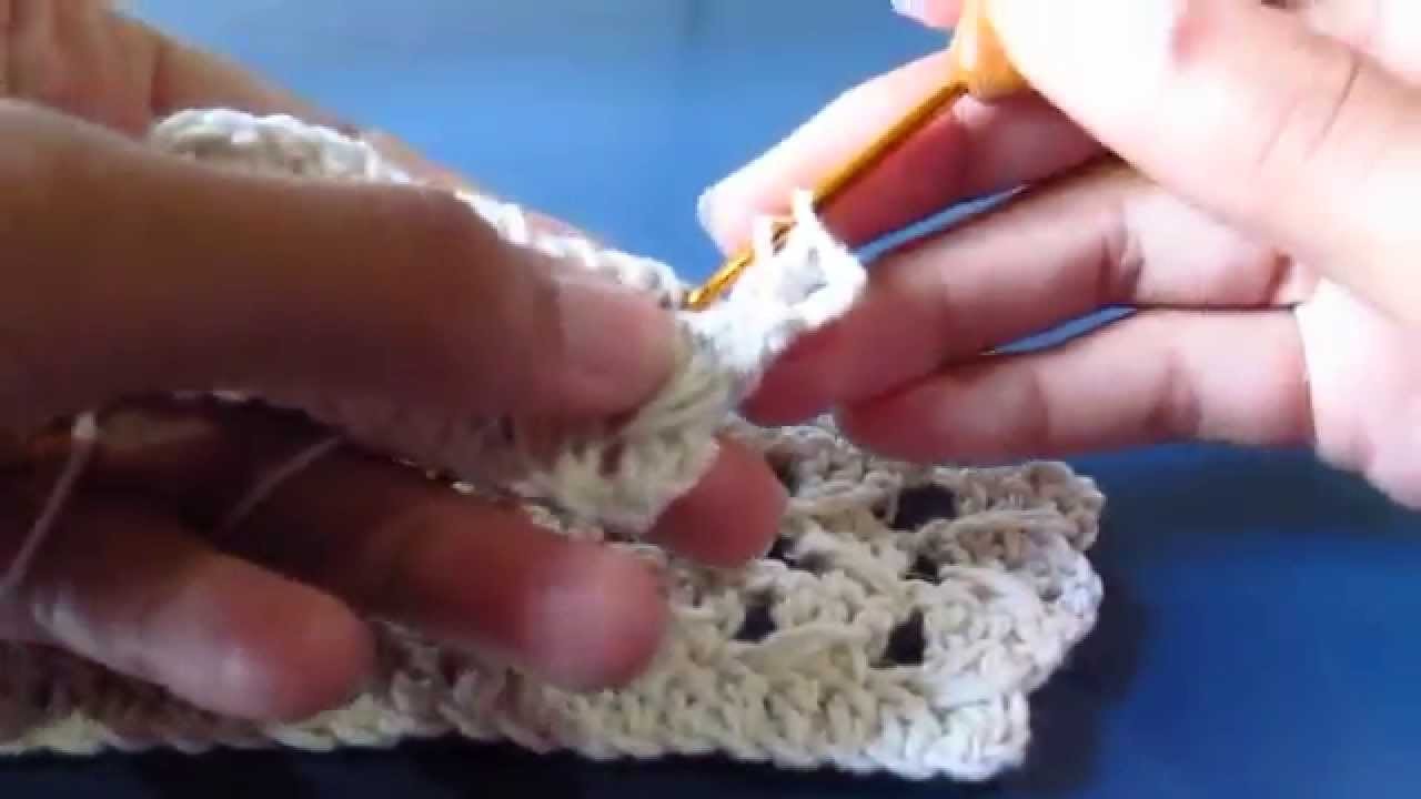 Vídeo Aula de Crochê: Ponto Fantasia com Ponto Alto na Diagonal