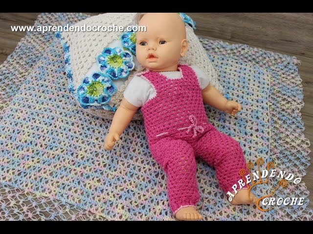 Conjunto Crochê Bebê a Bordo - Jardineira - Aprendendo Crochê