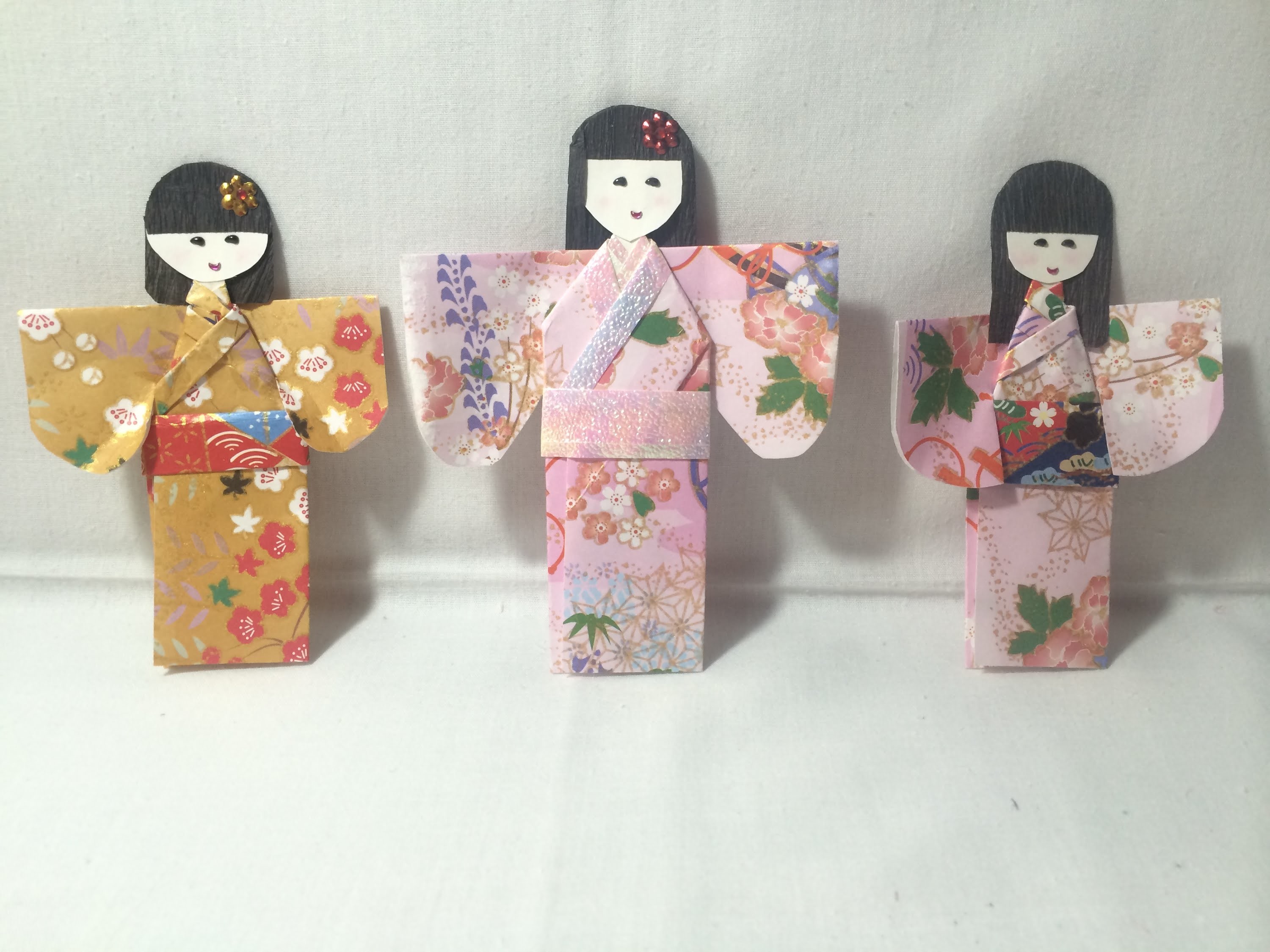 DIY - Boneca Japonesa de Origami