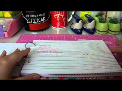 Livro de receitas de scrapbook