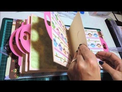 Scrapbook - Álbum corujinhas II - Atelier Bela Arteira