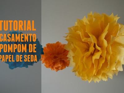 Tutorial pompom de seda :: DIY paper flowers