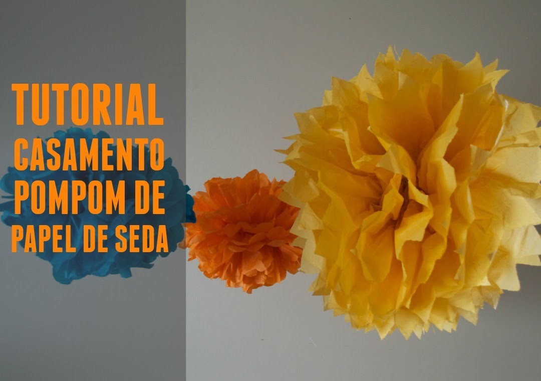 Tutorial pompom de seda :: DIY paper flowers