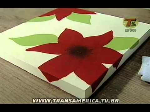 Tv Transamérica - Pintura artística em madeira
