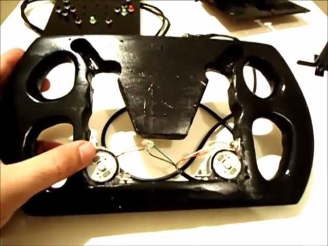 Volante Caseiro para XBOX 360 ou PC USB - Tutorial. (homemade steering wheel)