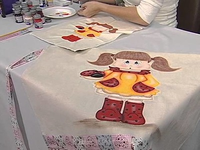 Acrilex - Artesanato - Avental menina
