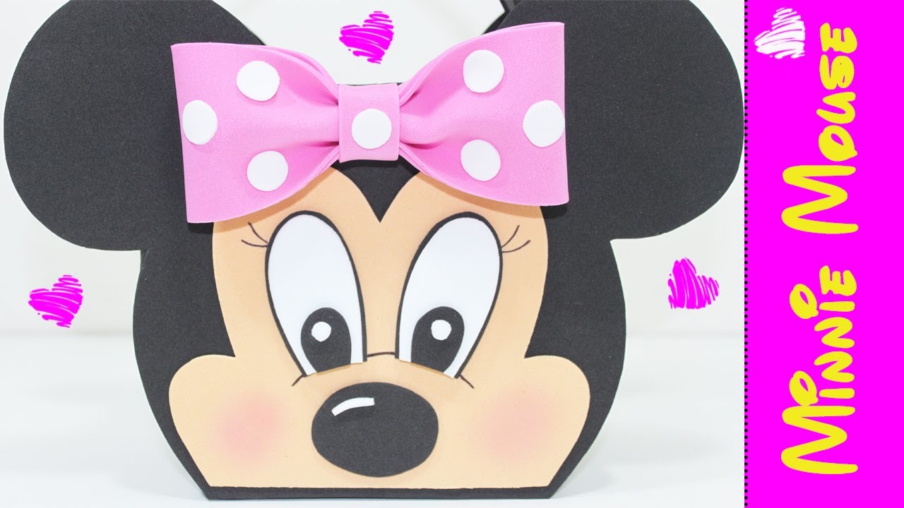 Artesanato EVA - Lembrancinha Minnie Mouse  - Como fazer - Segredos de Aline