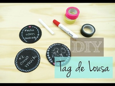 DIY:  Tag de lousa (Chalkboard)