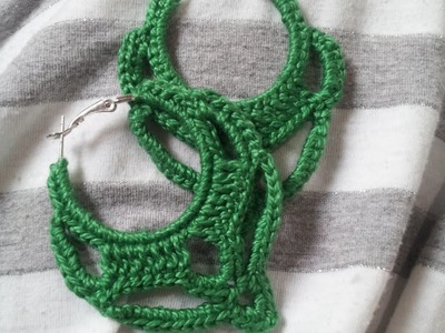 Brincos de croche (coruja) pap muito fácil. Crochet earrings