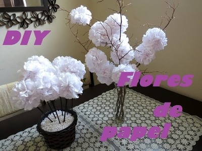 DIY Flores de papel higiênico