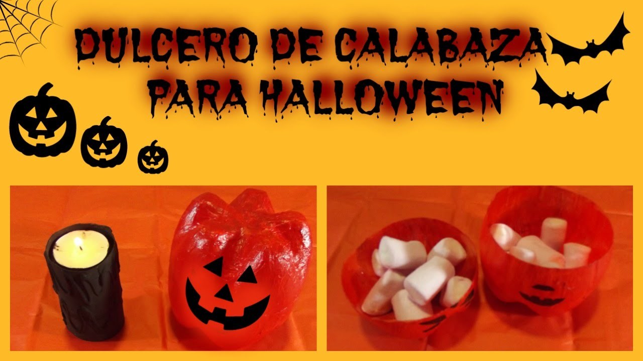 Manualidades: Porta-doces de Abóbora - Halloween 2