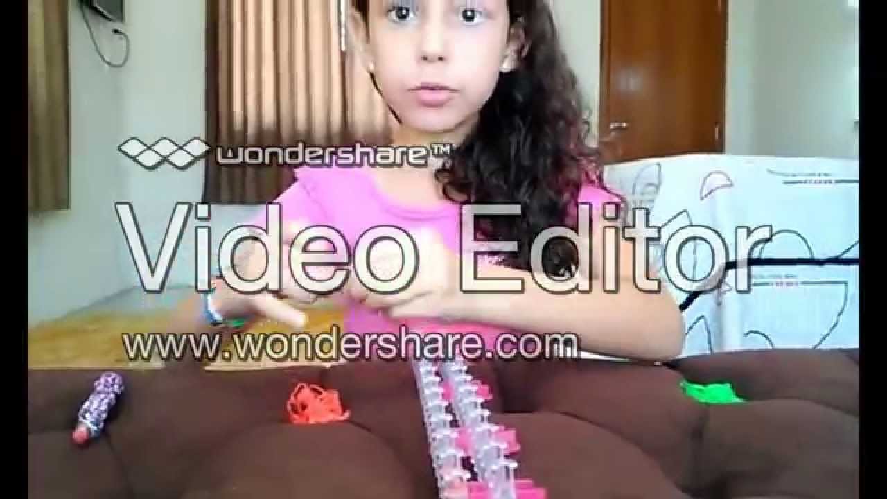 Pegador de lápis com rainbow loom