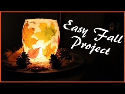 DIY - Fall candle holder