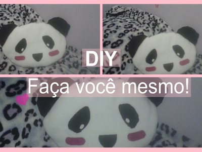 DIY : Almofada PANDA (Fácil, Fofa e Fácil haha)