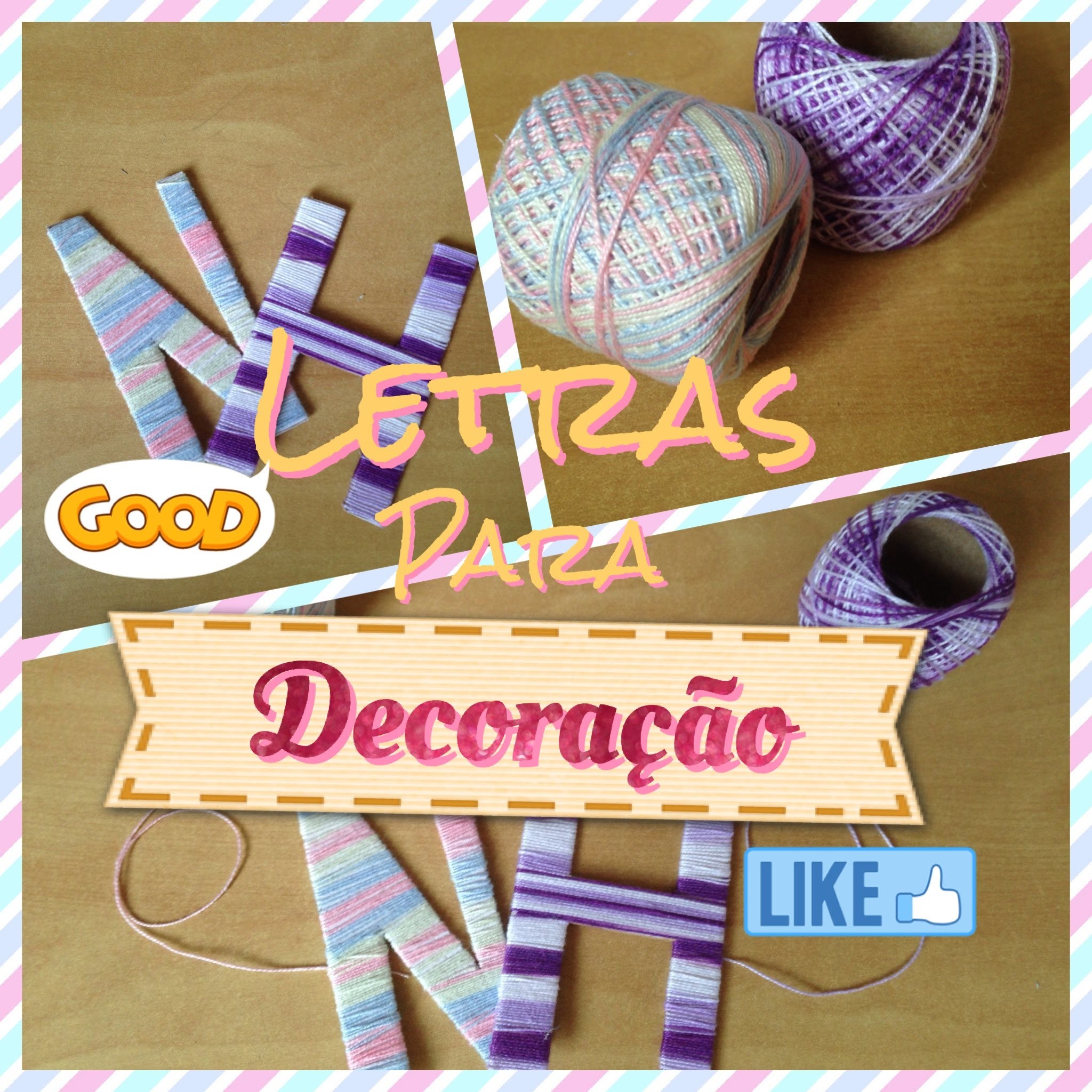 DIY - Letras para Decoração | Criativa