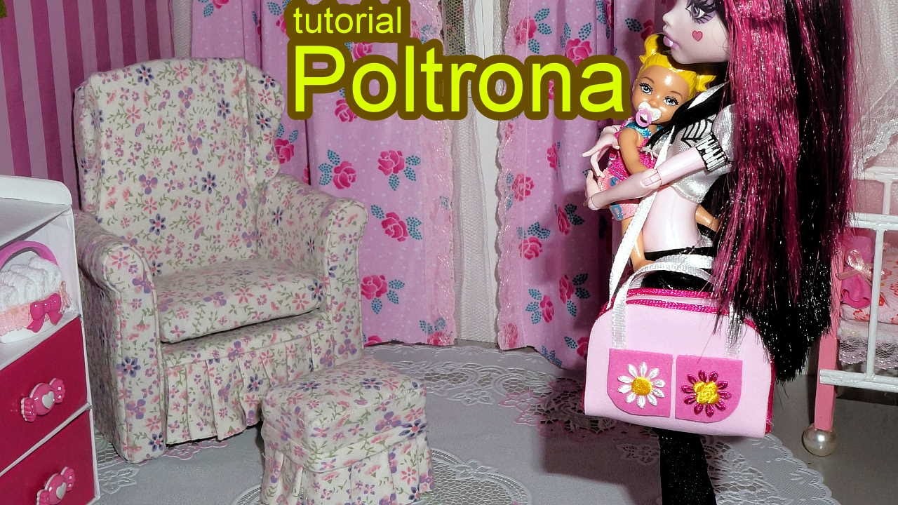 Como fazer poltrona #2 para boneca Monster High, Barbie, MLP, EAH, etc