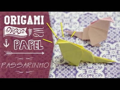 ORIGAMI - Passarinho de Papel |CINCO GRAÇAS|