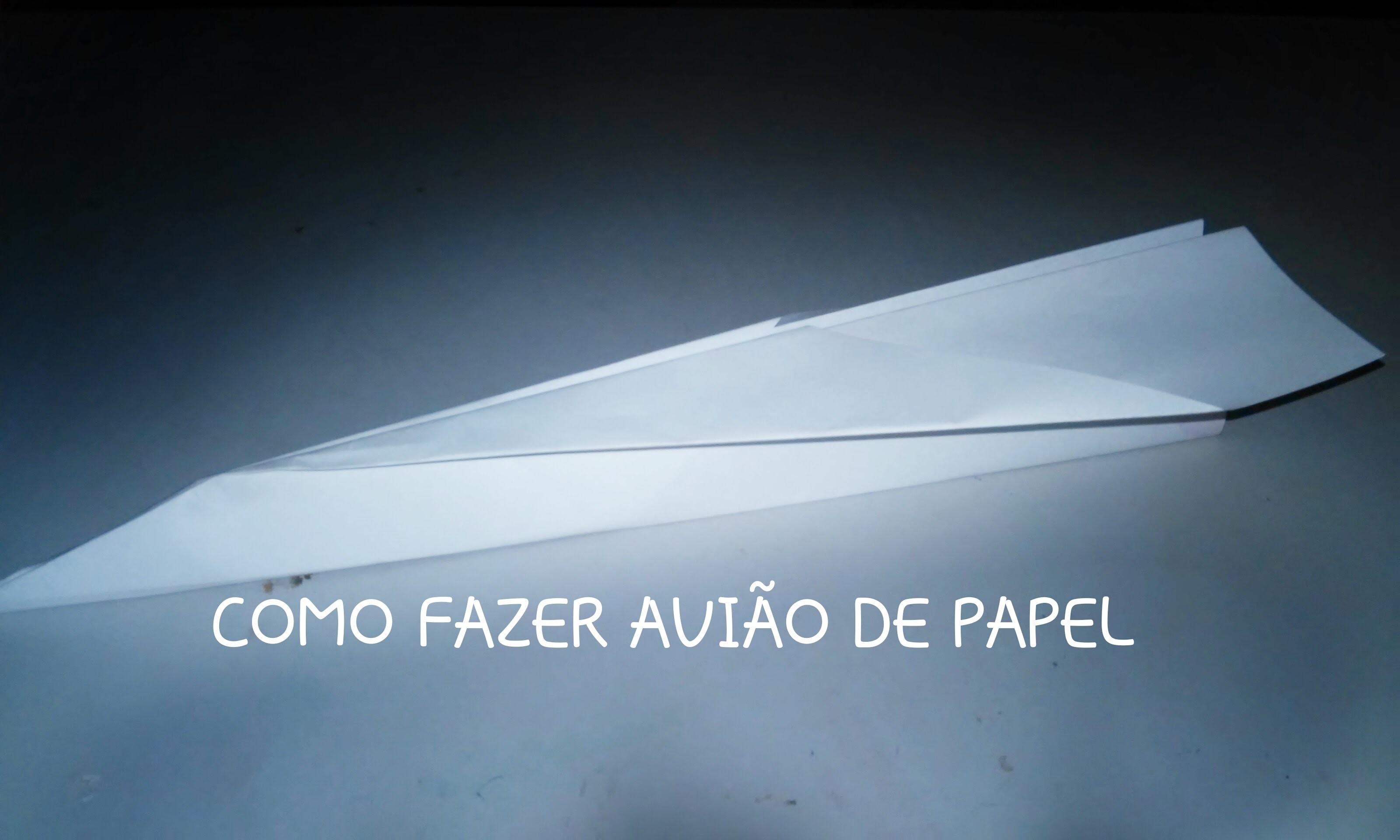 Como criar avião de papel(origami)
