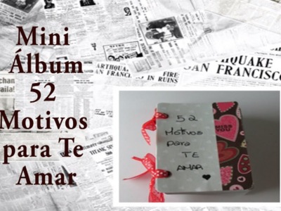 DIY: Mini Álbum 52 Razões para Te Amar - Especial Dia dos Namorados