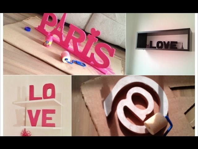 Como fazer letras decorativas gastando pouco - 3 maneiras
