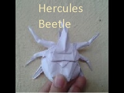 How to make an origami hercules beetle (Jo Nakashi