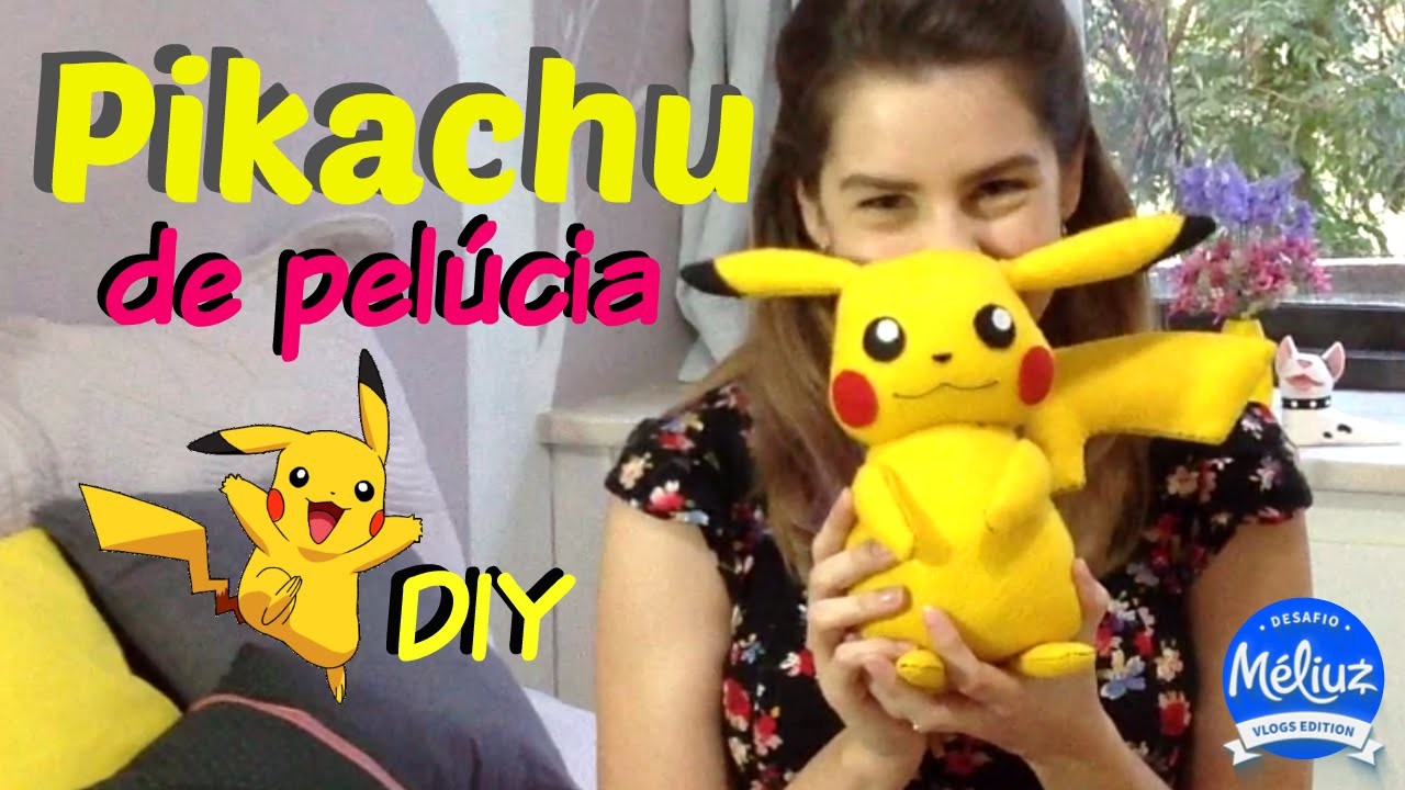 Desafio Méliuz | DIY: Pikachu de pelúcia - Lápis, papel, tesoura