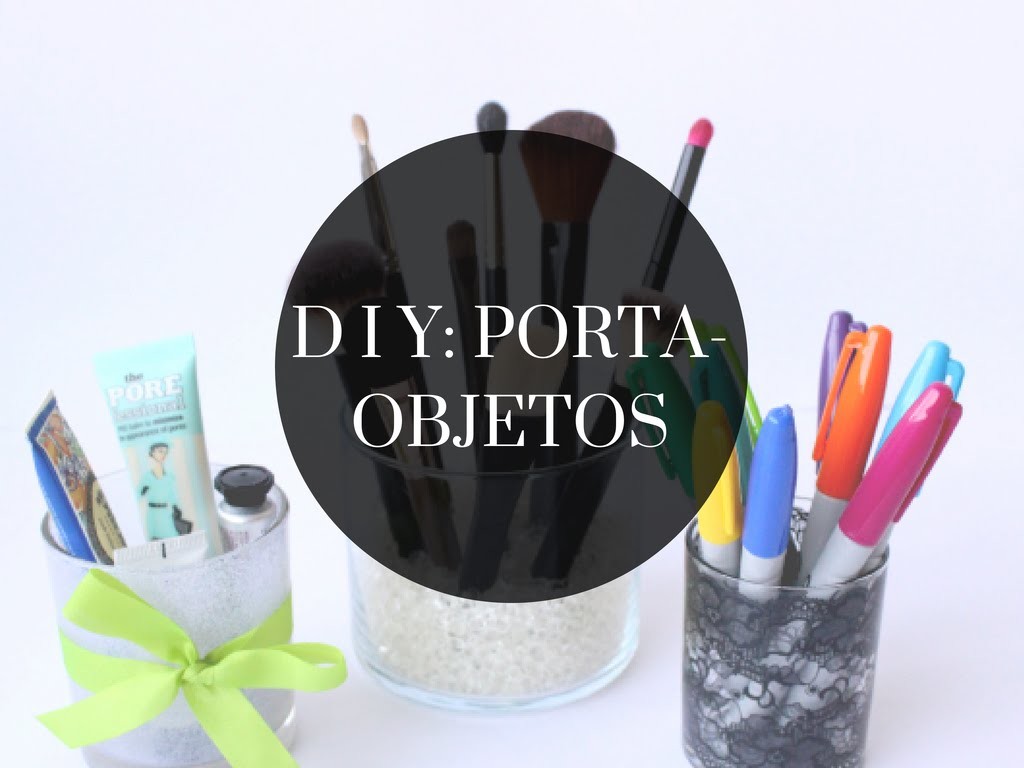 DIY | Porta-objetos reutilizando potes de vela
