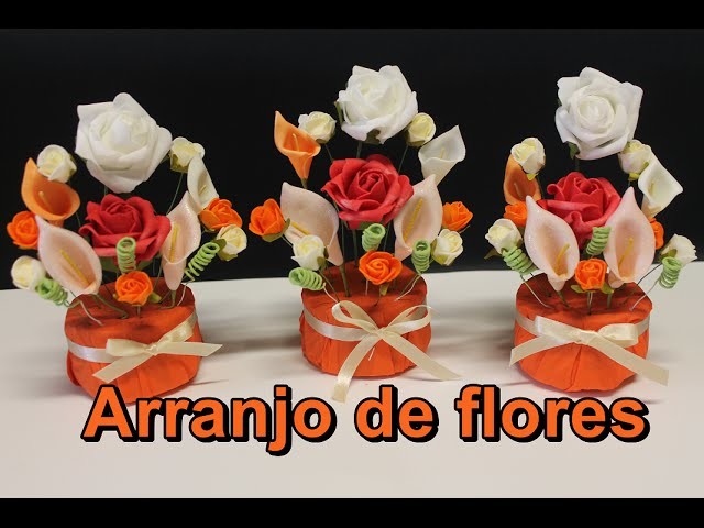 Faça você mesma. DIY. 100 subscribers, thank you. Arranjo de flores