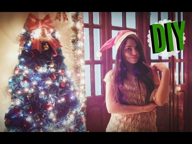 DIY: Árvore de Natal de papel + Decoração. christmas tree decor
