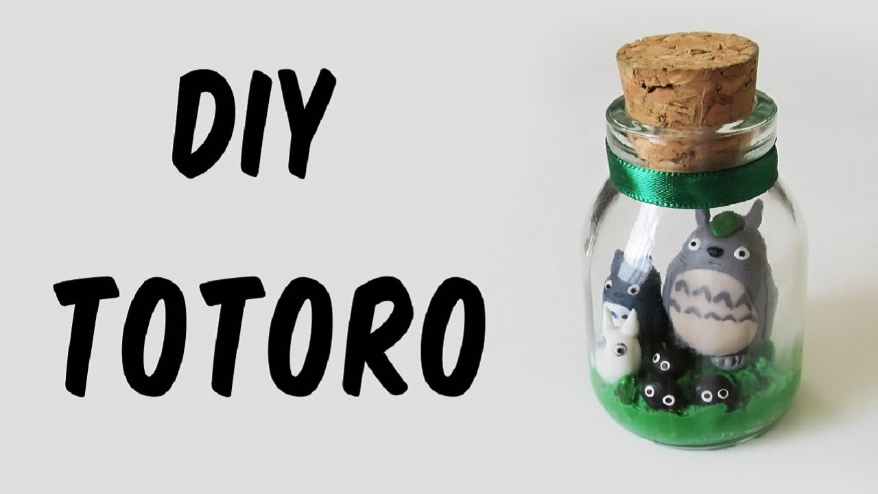 DIY: Como Fazer o Totoro no Potinho (My Neighbor Totoro Tutorial)