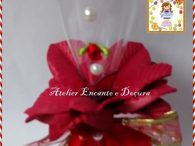 DIY Como decorar uma taça com flores de E.V.A?