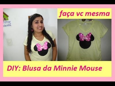DIY: blusa da Minnie Mouse - Faça você mesma.