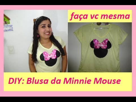DIY: blusa da Minnie Mouse - Faça você mesma.