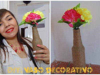 DIY:Faça você mesma vaso decorativo com flores e garrafas