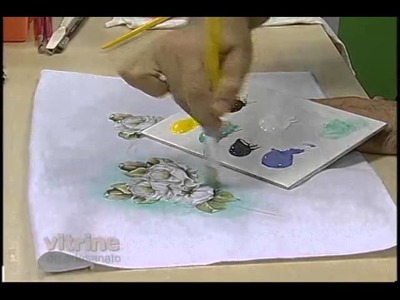Pintura adesivada Rosas com Luis Moreira - Vitrine do artesanato na TV
