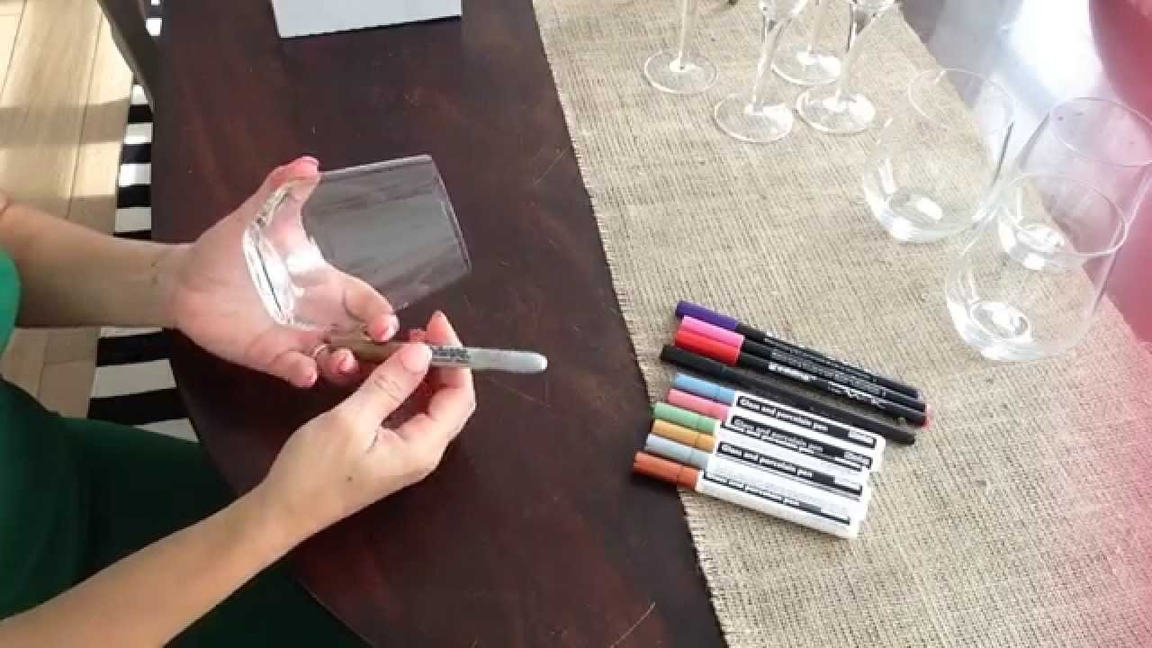 DIY costumizando taça e copo