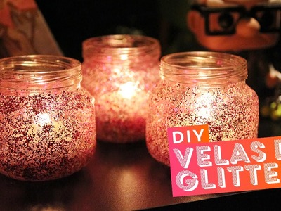 DIY: potinhos de glitter para botar velas • Karol Pinheiro